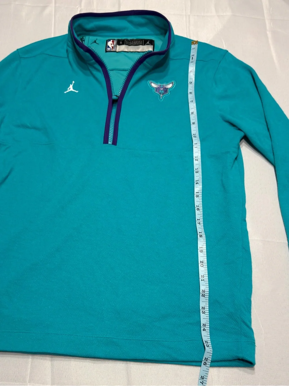 Jordan Charlotte Hornets 2023/24 Authentic Dri-FIT Half Zip Pullover Men’s S